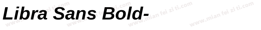 Libra Sans Bold字体转换